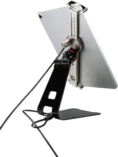 CTA Digital PAD-TSHB - Agarre de seguridad para tablet con base de conexión rápida